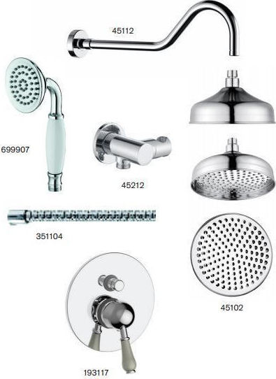 Σετ Εντοιχιζόμενων TEOREMA TIFFANY 2 εξόδων