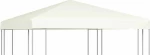 vidaXL Κάλυμμα για Κιόσκι Λευκό Κρεμ 3x3m 310gr/m² 44777