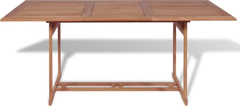 Τραπέζι Κήπου 180 x 90 x 75 εκ. από Μασίφ Ξύλο Teak
