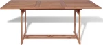 Τραπέζι Κήπου 180 x 90 x 75 εκ. από Μασίφ Ξύλο Teak