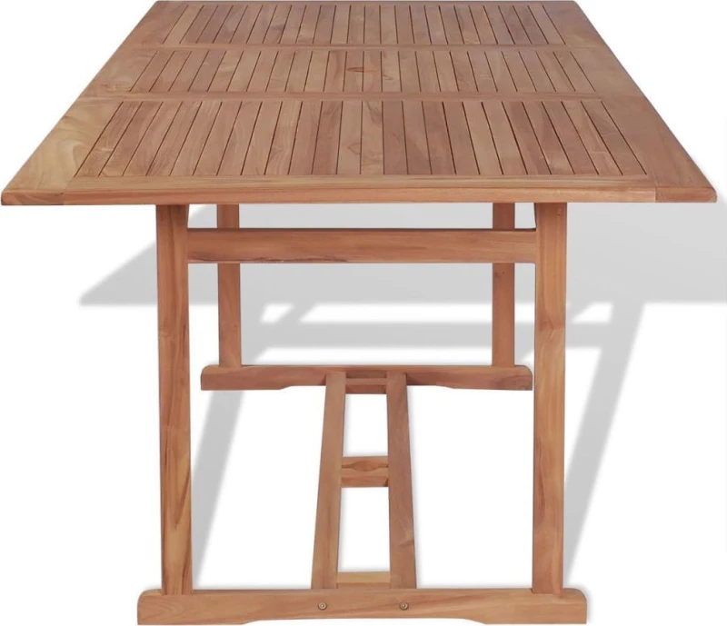 Τραπέζι Κήπου 180 x 90 x 75 εκ. από Μασίφ Ξύλο Teak