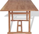 Τραπέζι Κήπου 180 x 90 x 75 εκ. από Μασίφ Ξύλο Teak