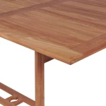 Τραπέζι Κήπου 180 x 90 x 75 εκ. από Μασίφ Ξύλο Teak