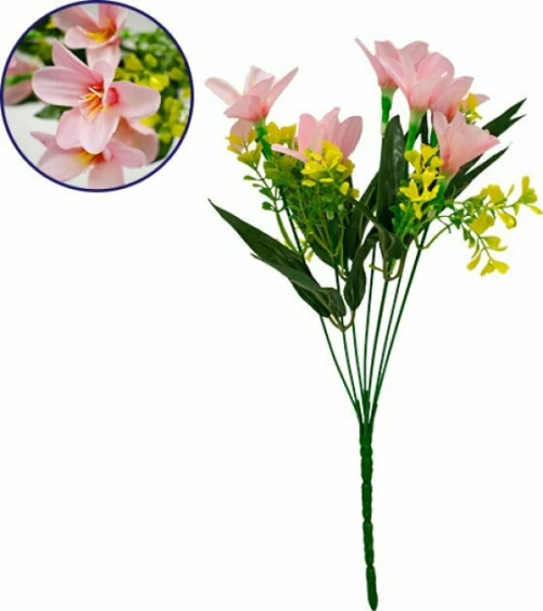 GloboStar Rain Lily Τεχνητό Φυτό Μπουκέτο 33cm