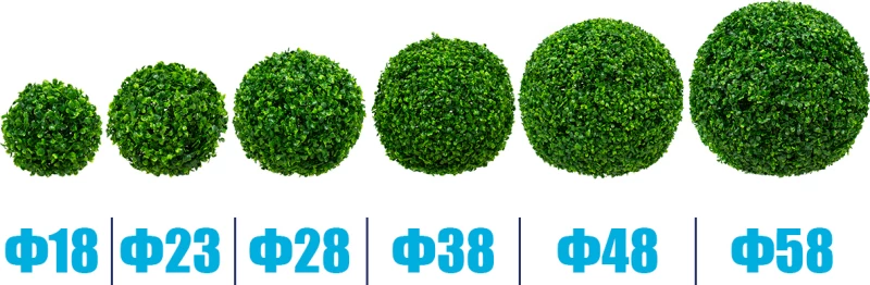 GloboStar Συνθετικό Θάμνος Πυξάρι Φ18cm Τεχνητό Φυτό Θάμνος 18cm