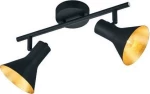Trio Lighting Nina Διπλό Σποτ με Ντουί E14 σε Μαύρο Χρώμα