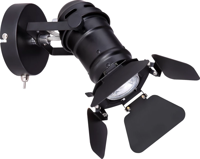 Globo Lighting Egon Μονό Σποτ με Ντουί GU10 σε Μαύρο Χρώμα