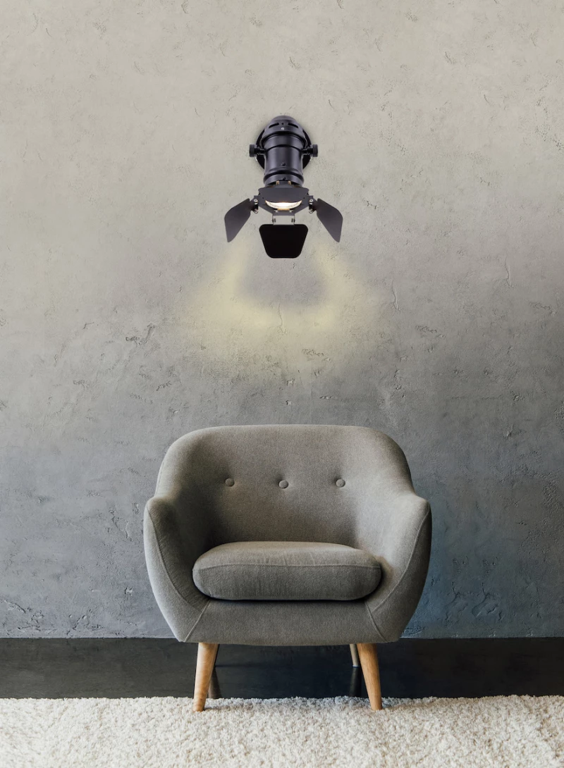 Globo Lighting Egon Μονό Σποτ με Ντουί GU10 σε Μαύρο Χρώμα