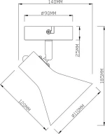 Trio Lighting Nina Μονό Σποτ με Ντουί E14 σε Μαύρο Χρώμα