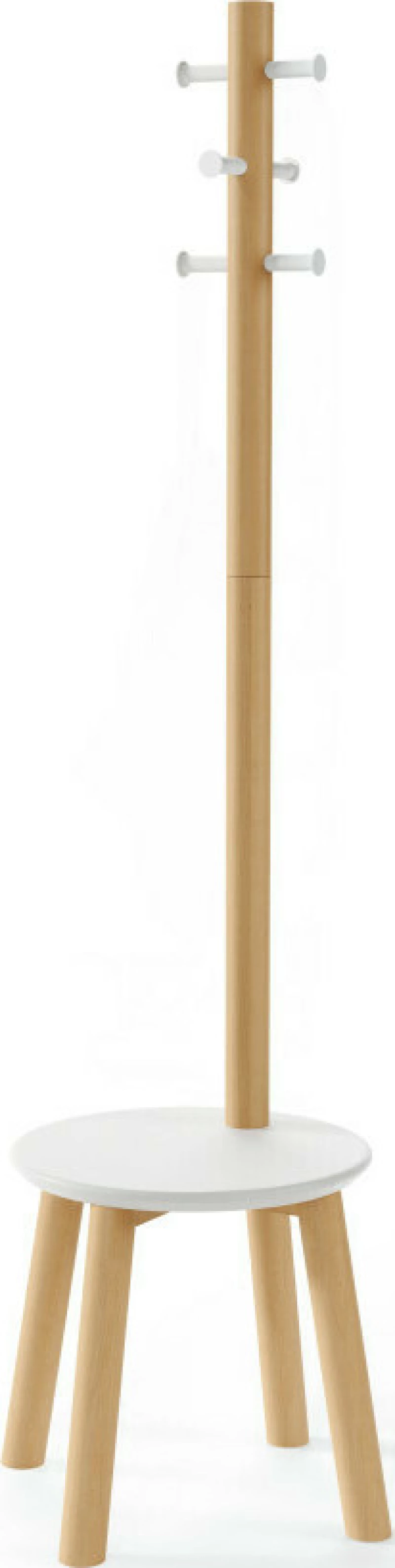 Umbra Pillar Καλόγερος Ξύλινος 49.9x49.9x167cm