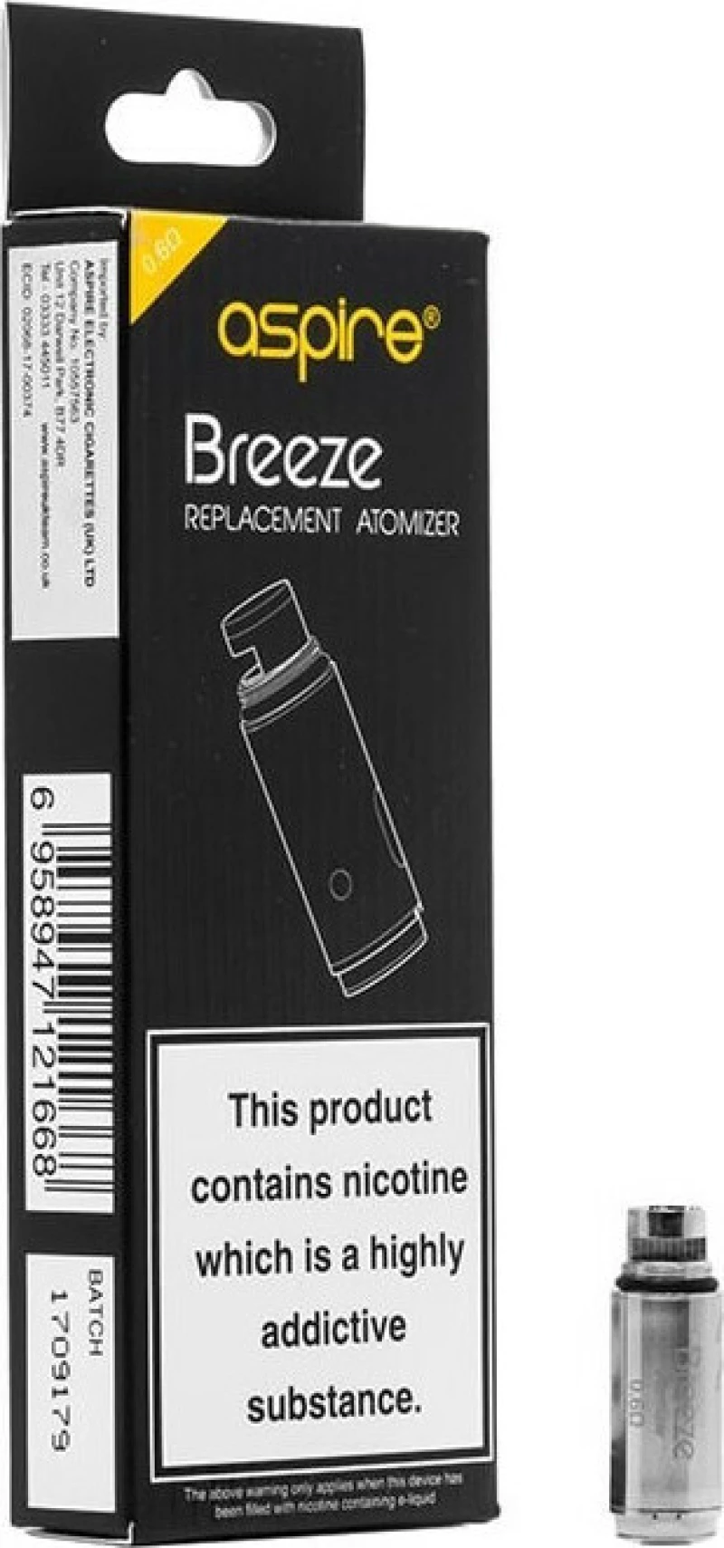 Aspire Breeze 0.6ohm 1τμχ