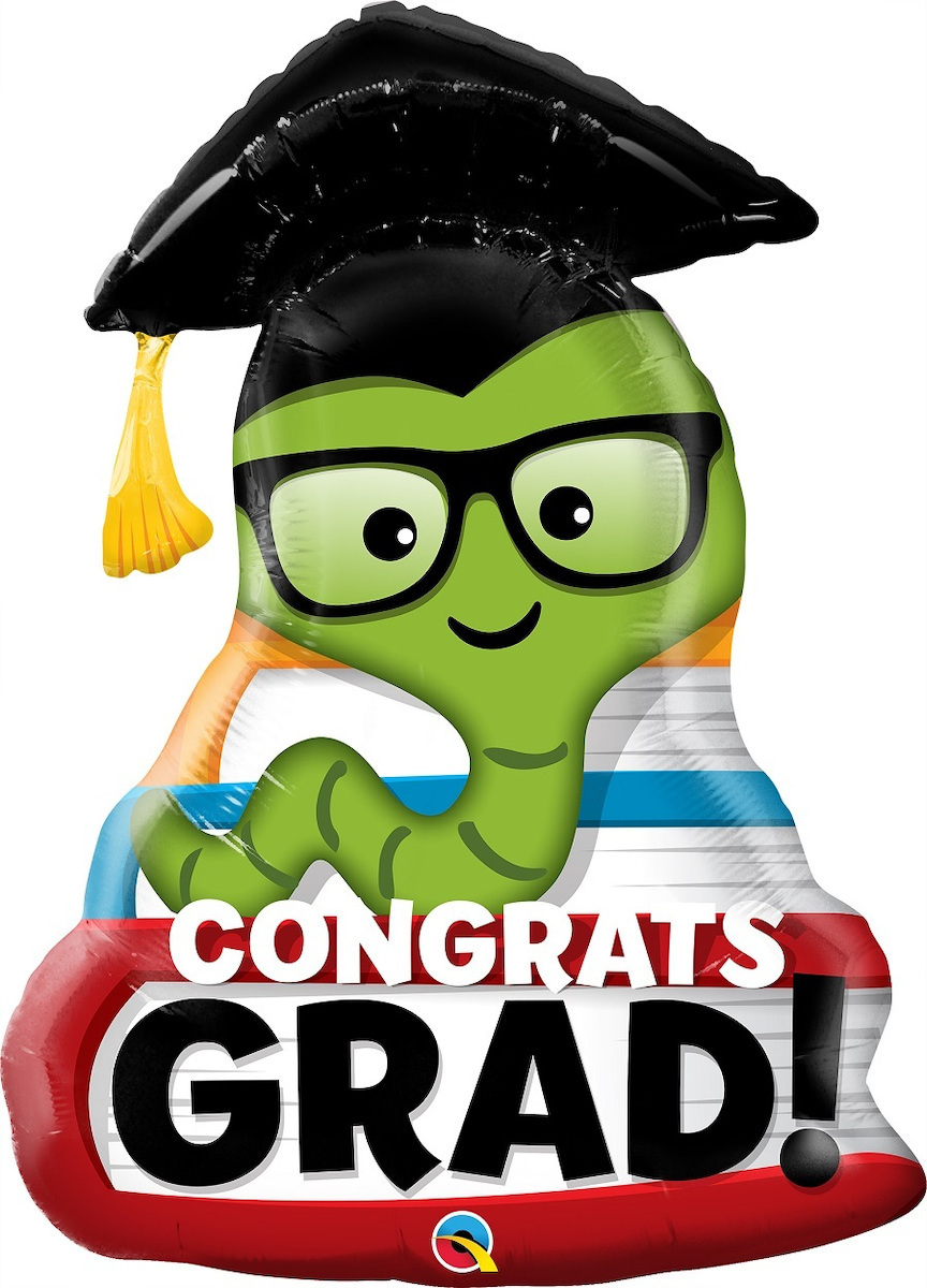 Μπαλόνι Congrats Grad Bookworm