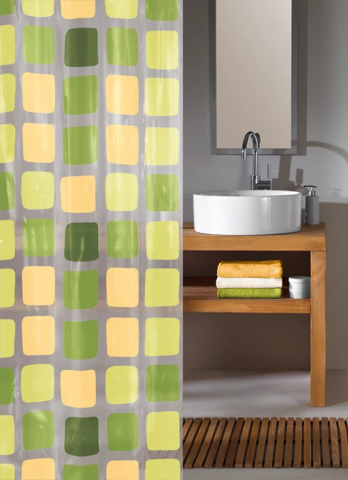 Kleine Wolke Κουρτίνα Μπάνιου 180x200 Sonny Light Green