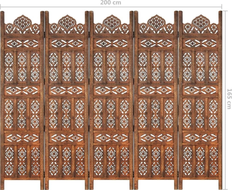 vidaXL Διακοσμητικό Παραβάν Ξύλινο 200x165cm
