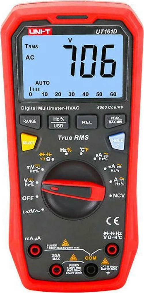 Uni-T Ψηφιακό Πολύμετρο UT161D