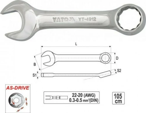 Yato Γερμανοπολύγωνο YT-4904 Κοντό 11mm