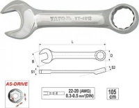 Yato Γερμανοπολύγωνο YT-4910 Κοντό 17mm