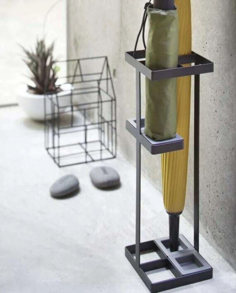 Yamazaki Ομπρελοθήκη Μεταλλική Tower Μαύρη 17x17x36cm