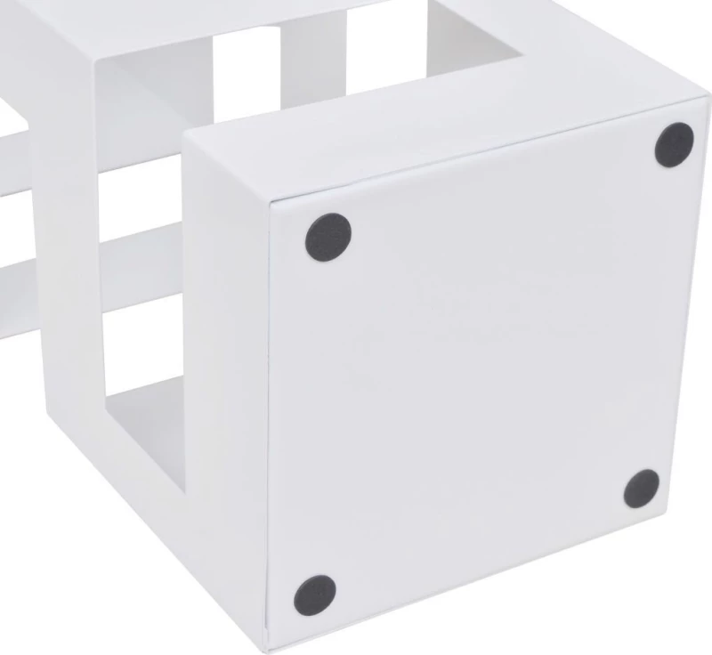 vidaXL Ομπρελοθήκη Μεταλλική Λευκή 15.5x15.5x48.5cm