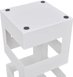 vidaXL Ομπρελοθήκη Μεταλλική Λευκή 15.5x15.5x48.5cm