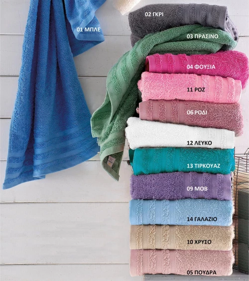 Rythmos Πετσέτα Χεριών Lagoon 40x60 13 Τιρκουάζ