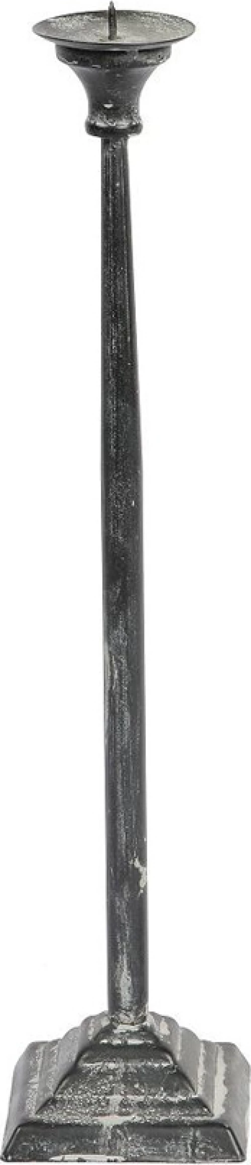Espiel Κηροπήγιο Μεταλλικό Γκρι 9.5x9.5x40cm