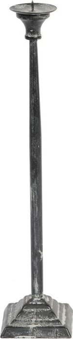 Espiel Κηροπήγιο Μεταλλικό Γκρι 9.5x9.5x40cm
