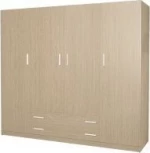 Ντουλάπα No29 Δρυς Τετράφυλλη 200x60x180cm