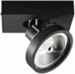 VK Lighting VK/03111CE/Β Μονό Σποτ με Ντουί GU10 σε Μαύρο Χρώμα