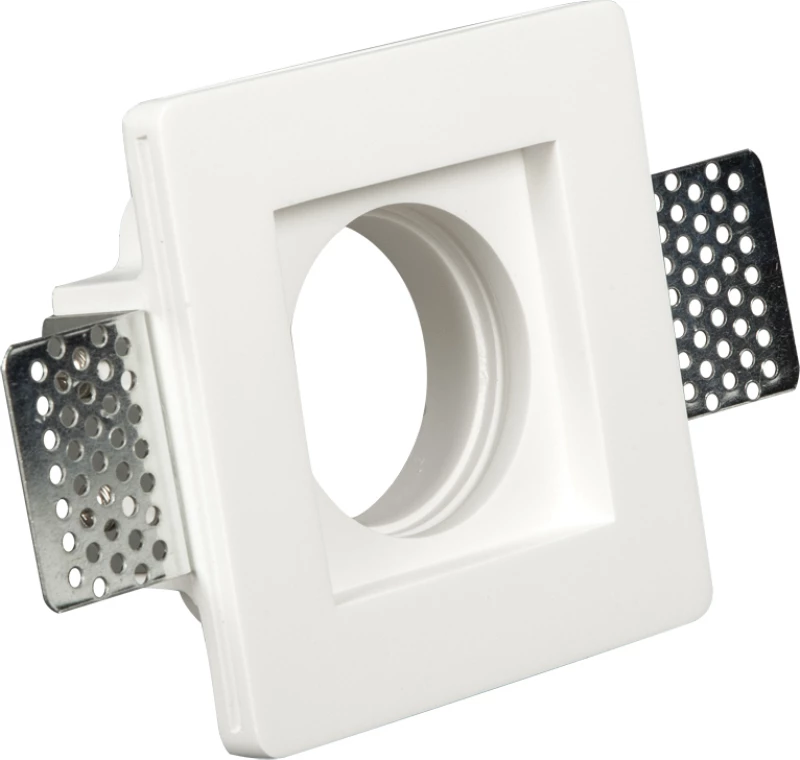 VK Lighting Γύψινο Σποτ Χωνευτό GU10 VK/09003 10x10cm Λευκό