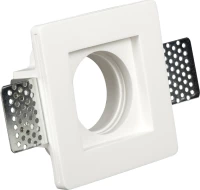 VK Lighting Γύψινο Σποτ Χωνευτό GU10 VK/09003 10x10cm Λευκό