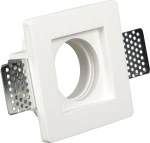 VK Lighting Γύψινο Σποτ Χωνευτό GU10 VK/09003 10x10cm Λευκό