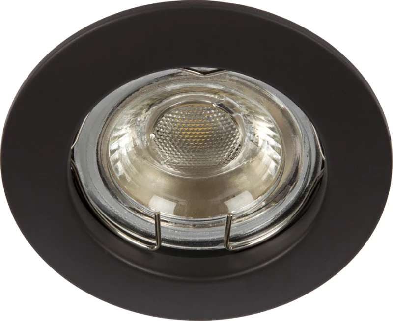 VK Lighting Μεταλλικό Σποτ Χωνευτό GU10 VK/03009G/B 7.7x7.7cm Μαύρο