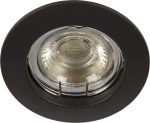 VK Lighting Μεταλλικό Σποτ Χωνευτό GU10 VK/03009G/B 7.7x7.7cm Μαύρο