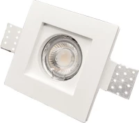 Inlight Γύψινο Σποτ Χωνευτό GU10 Χ0005 10x10cm Λευκό