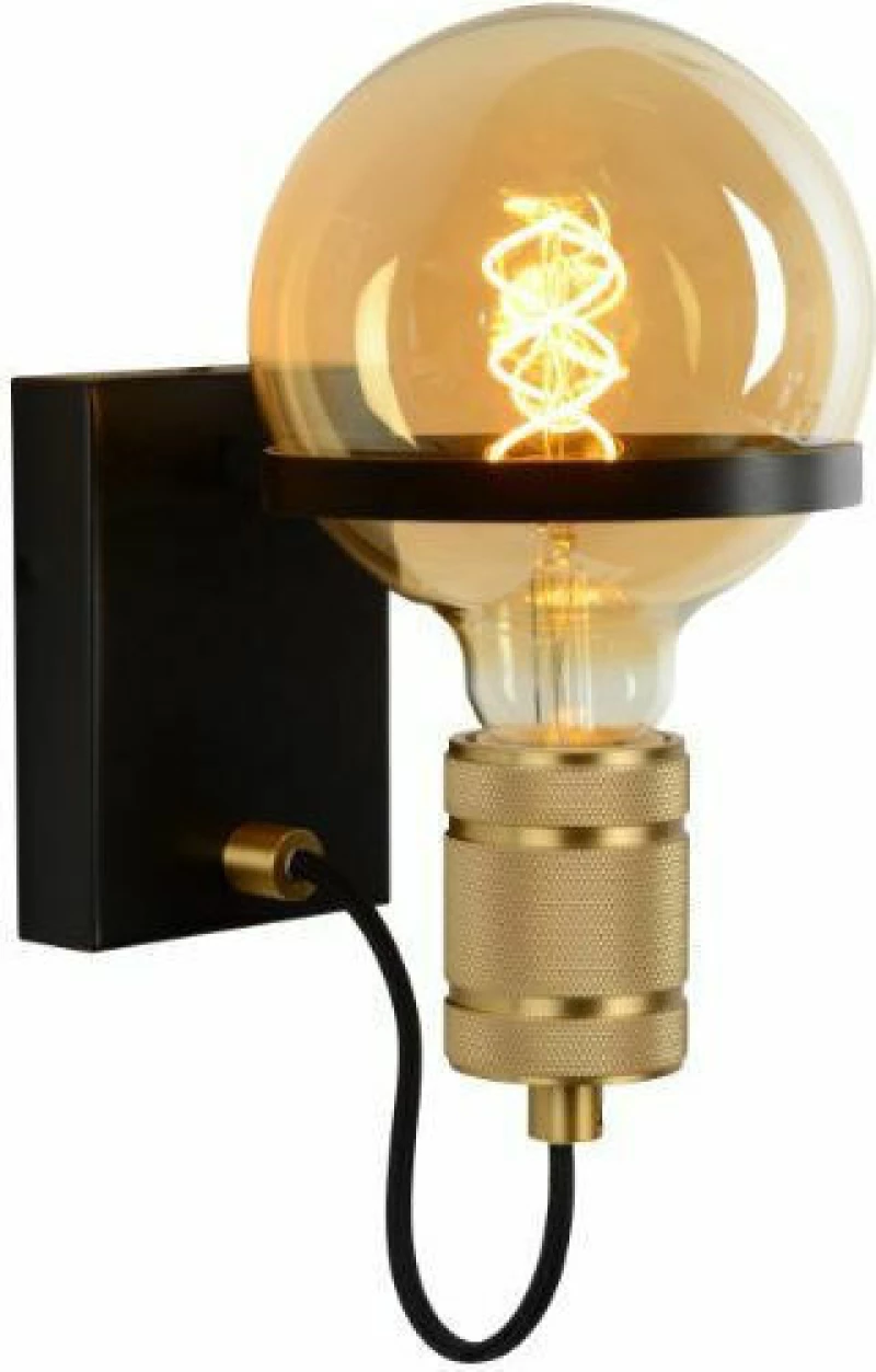 Lucide Lightning Ottelien Φωτιστικό Τοίχου Μαύρο