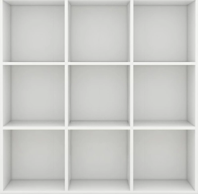 Βιβλιοθήκη Λευκή 98 x 30 x 98 εκ. από Μοριοσανίδα