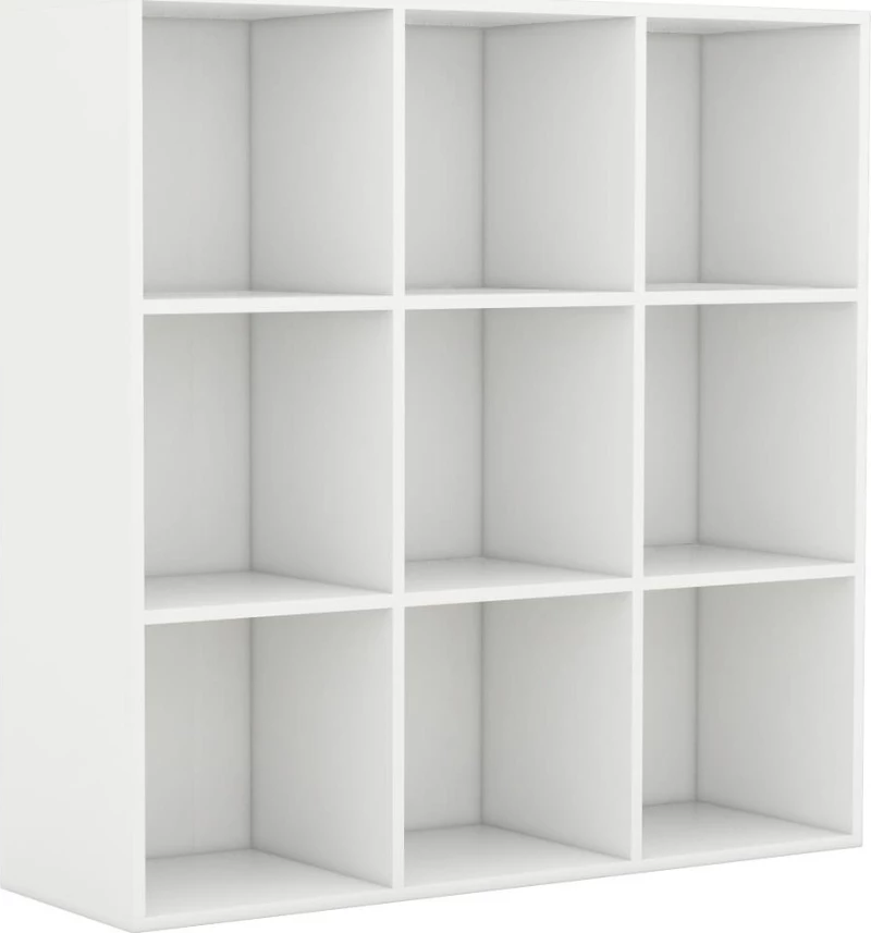 Βιβλιοθήκη Λευκή 98 x 30 x 98 εκ. από Μοριοσανίδα