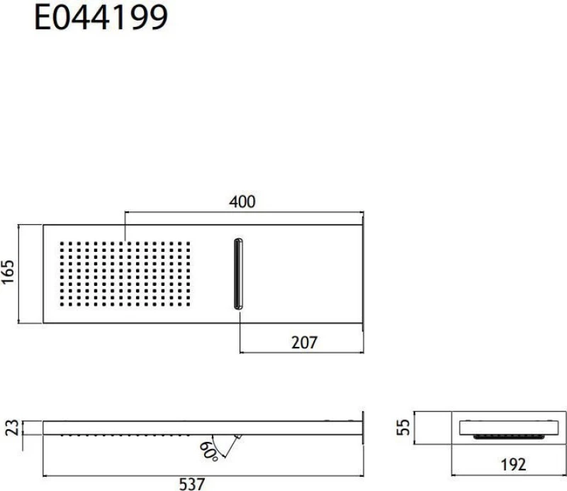 Eurorama E044199 Κεφαλή Ντουζ
