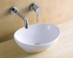KLP Ring Επικαθήμενος Νιπτήρας Πορσελάνης 40.5x33cm Λευκός