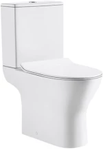 Ceramita Bergamo Λεκάνη Δαπέδου Soft Close με Καζανάκι