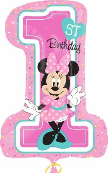 Μπαλόνι Σχήμα 1st Birthday Minnie