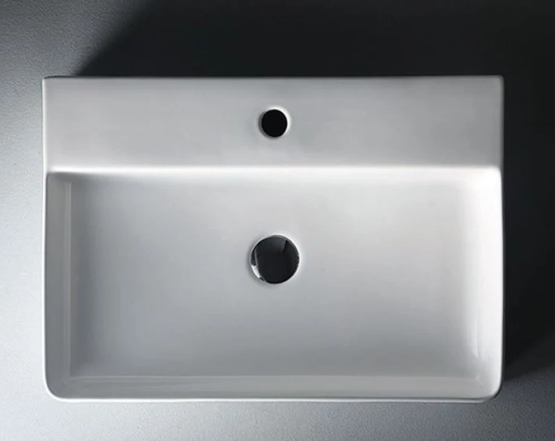 Karag LT2173 Επικαθήμενος Νιπτήρας Πορσελάνης 60x42cm Λευκός