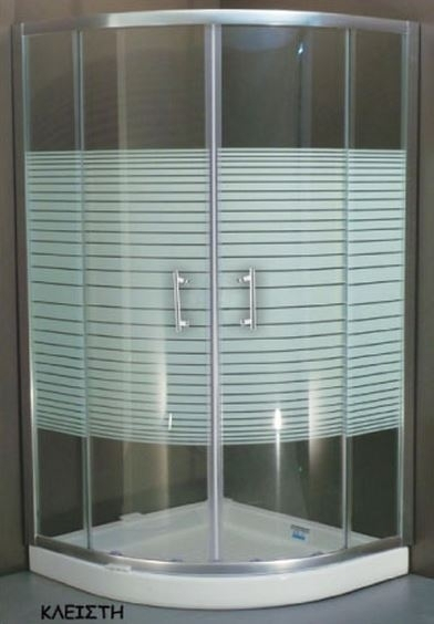 Gloria Bufon Καμπίνα Ντουζιέρας 90x90x180cm Stripes