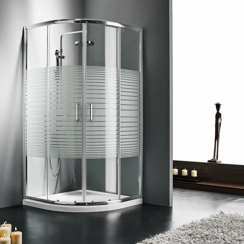 Starlet Quadrant Καμπίνα Ντουζιέρας 80x80x180cm Stripes