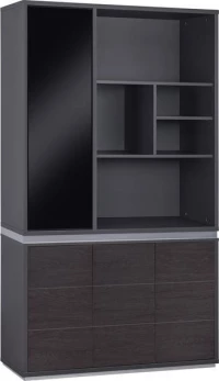 Βιβλιοθηκη Γραφειου Επαγγελματικη Rosewood Hm2091L 120Χ40Χ200Υ Εκ.