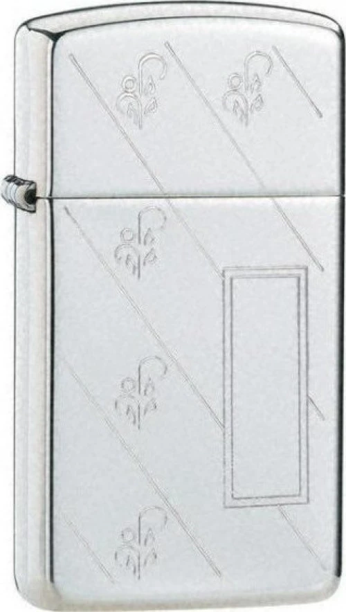 Zippo Αναπτήρας Λαδιού Αντιανεμικός σε Ασημί χρώμα Diagonal Retro