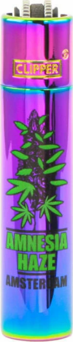Clipper Αναπτήρας Μεταλλικός Μεγάλος - Amsterdam Amnesia Icy Metal