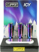 Clipper Αναπτήρας Μεταλλικός Μεγάλος - Amsterdam Amnesia Icy Metal