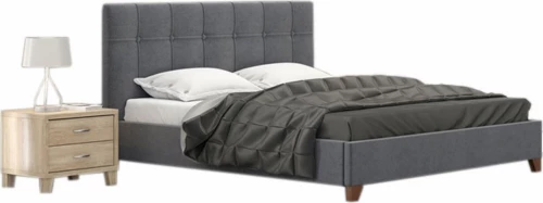 Νο 62 Κρεβάτι Υπέρδιπλο Ύφασμα 160x200cm